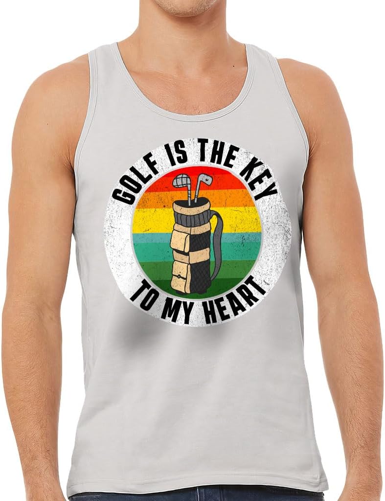 Golf is The Key to My Heart Tank - Themed Workout Tank - Art Jersey Tank