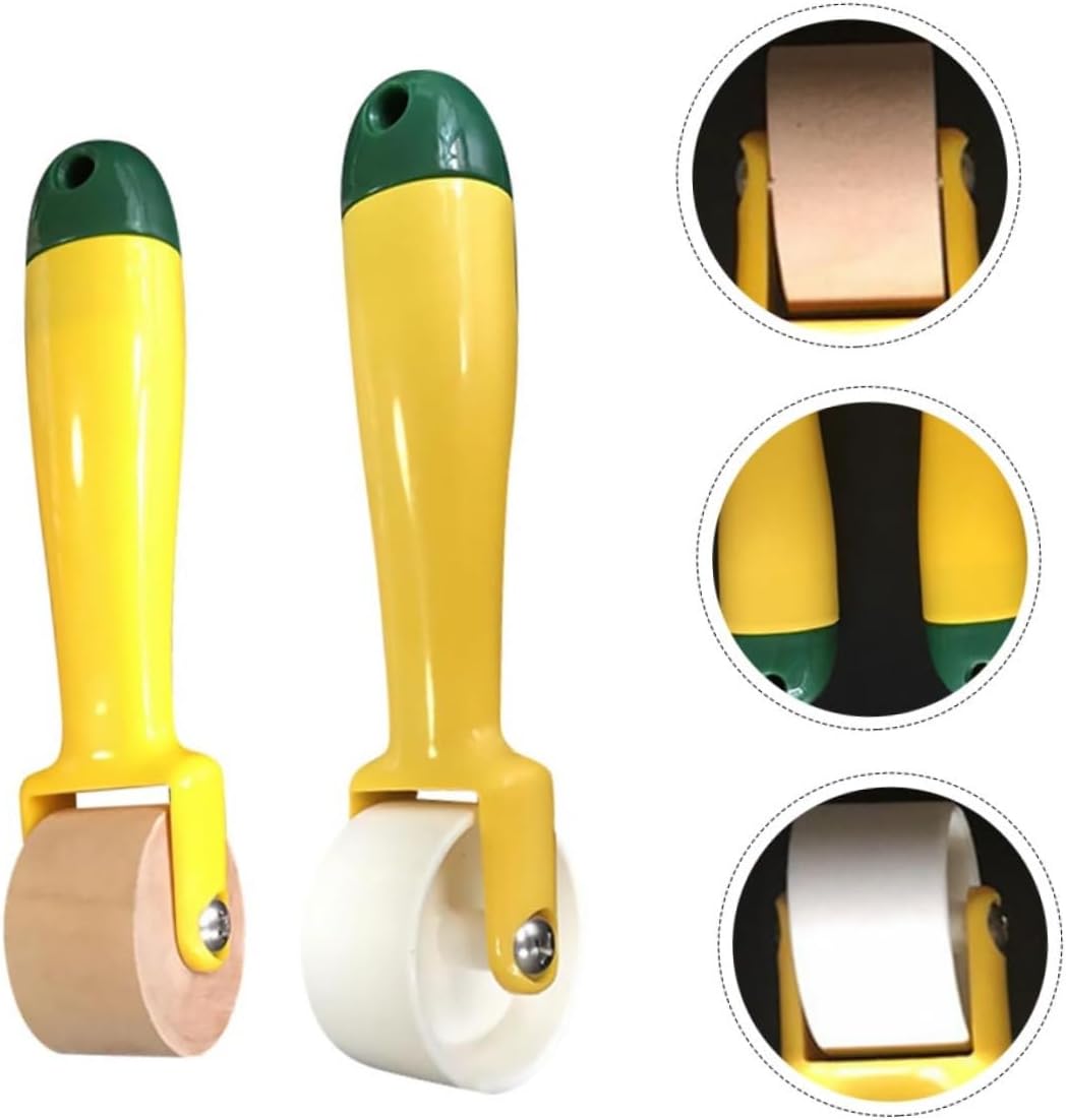 TEHAUX 6pcs Portable Quilting Wheel Sewing Seam Rollers for Wallpaper Versatile Pressing Tools for Quilting Sewing and Home Decoration