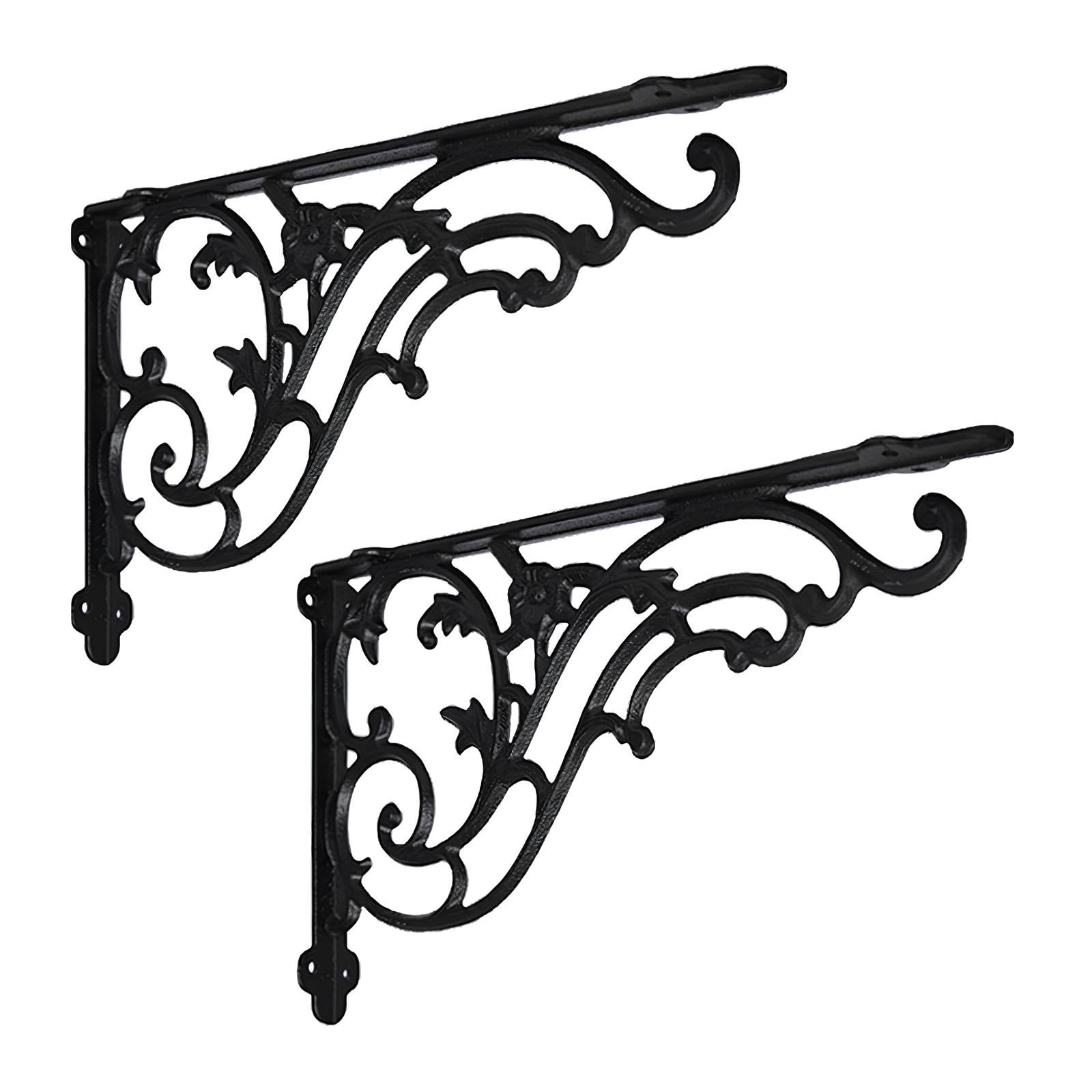 Dekorative Konsolen Aus Massivem Eisen Im Vintage-Stil, Robuste L-Regalhalterungen Aus Metall, Wandhalterung Für Regalbrett, Dreieckige Regalhalterungen