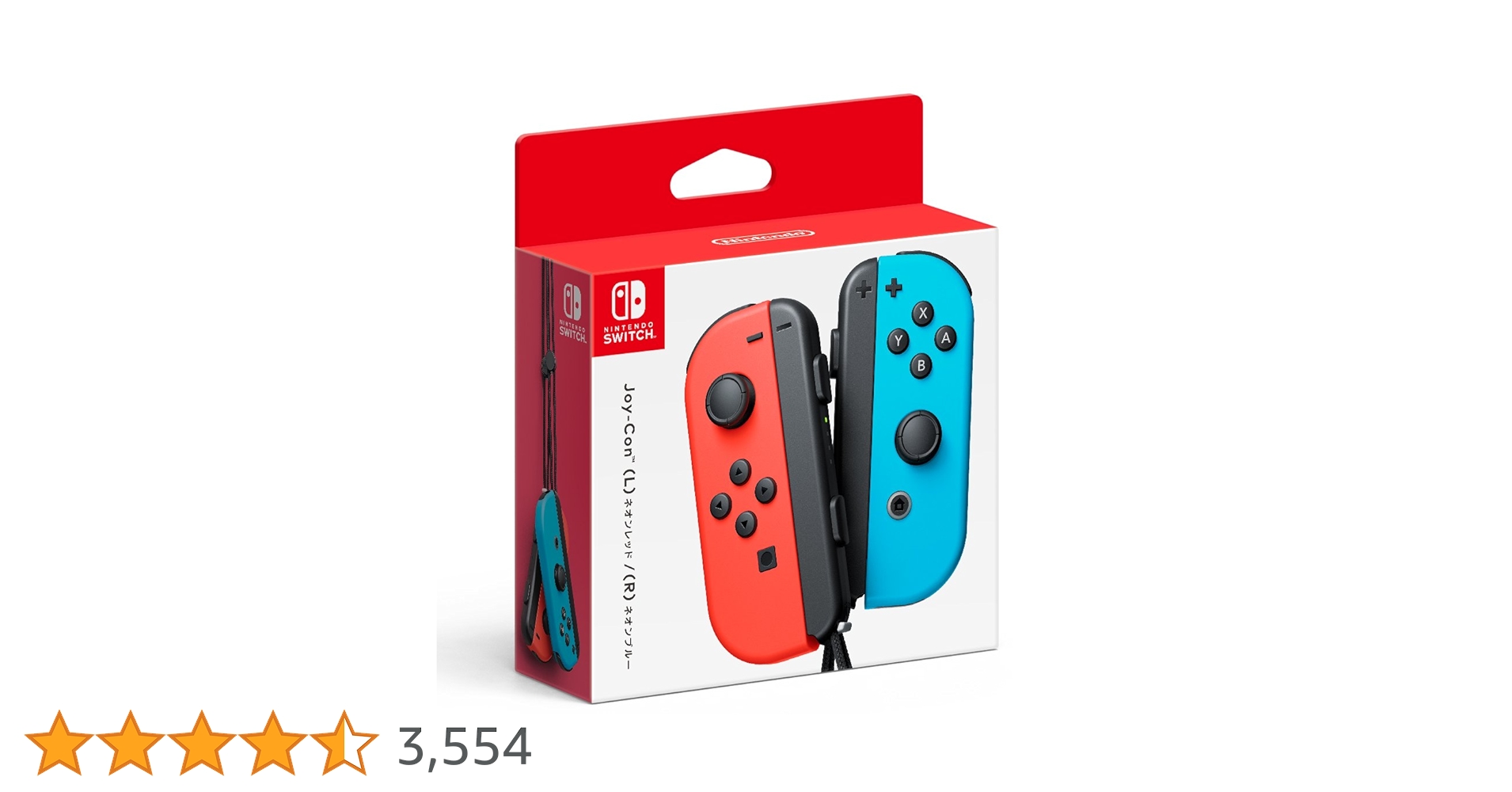 Nintendo  Switch  本体  Joy-Con(L)  (R) Joy-Con (L) Neon Red/(R) Neon Blue Controller for Nintendo Switch