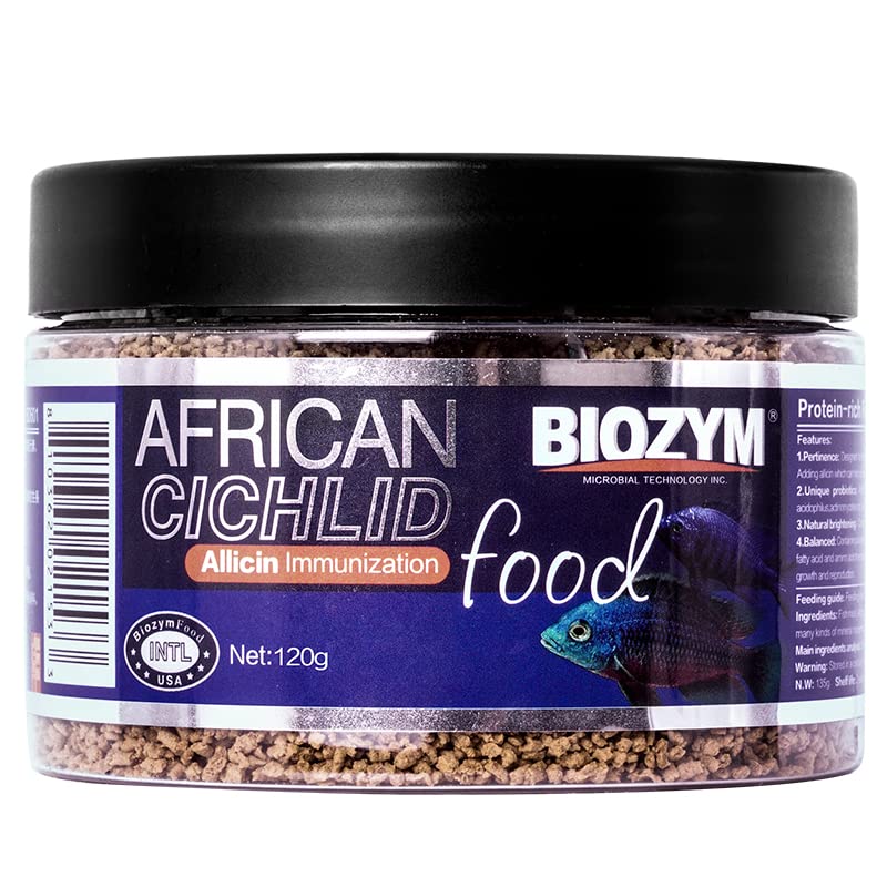 Biozym Aquarium Fish Food for African Cichlids (Protein Rich Formula) | Size: 120 Grams | Type: Granules (1mm) | Indian Fish Monsters (IFM) (B0BD588FLT) Amazon Price History, Amazon Price Tracker