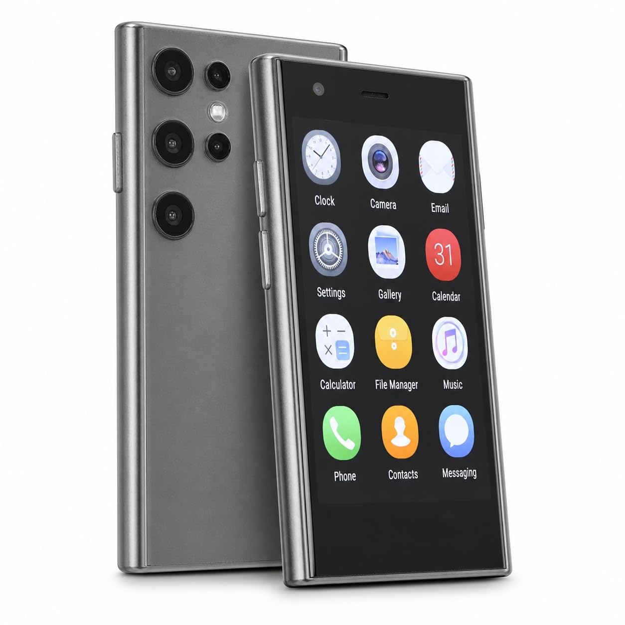 SOYES S23 Pro Mini Smartfon, 3,0-calowy Ultracienki Mini Telefon Komórkowy 2 GB RAM 16 GB ROM 3G Kieszonkowy Telefon Komórkowy dla Androida 8.1 (BLACK)