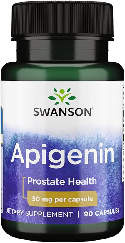 Amazon Com Swanson Apigenin Prostate Health Supplements Nerve Health Glucose Metabolism 50 Mg 90 Capsules Health Household