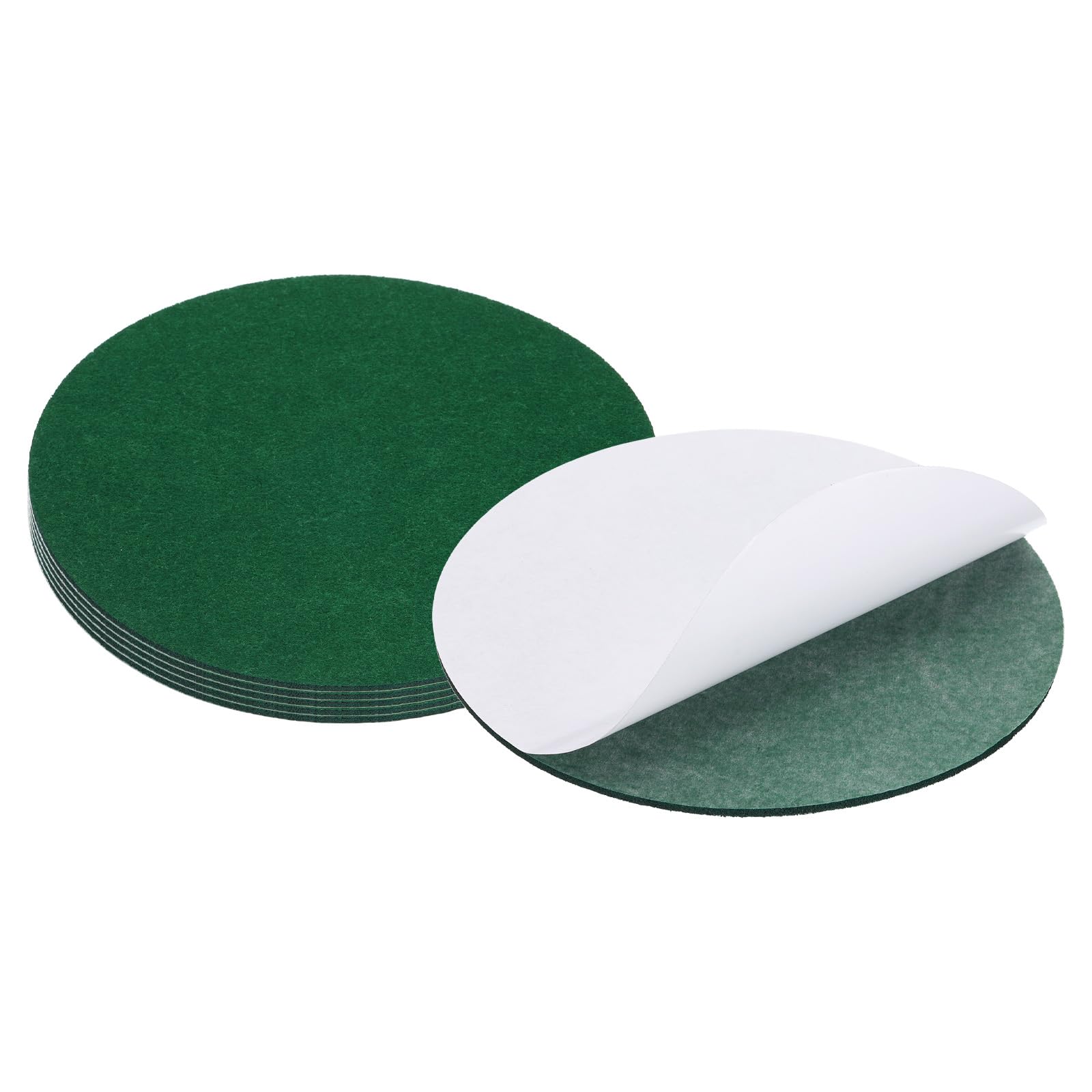 PATIKIL 8.5 Inch Diameter Lamp Base Felt, 6Pack 3mm Thickness Round Soft Adhesive Non-Slip Anti-Scratch Backed Felt for Lamp Furniture DIY Craft, Dark