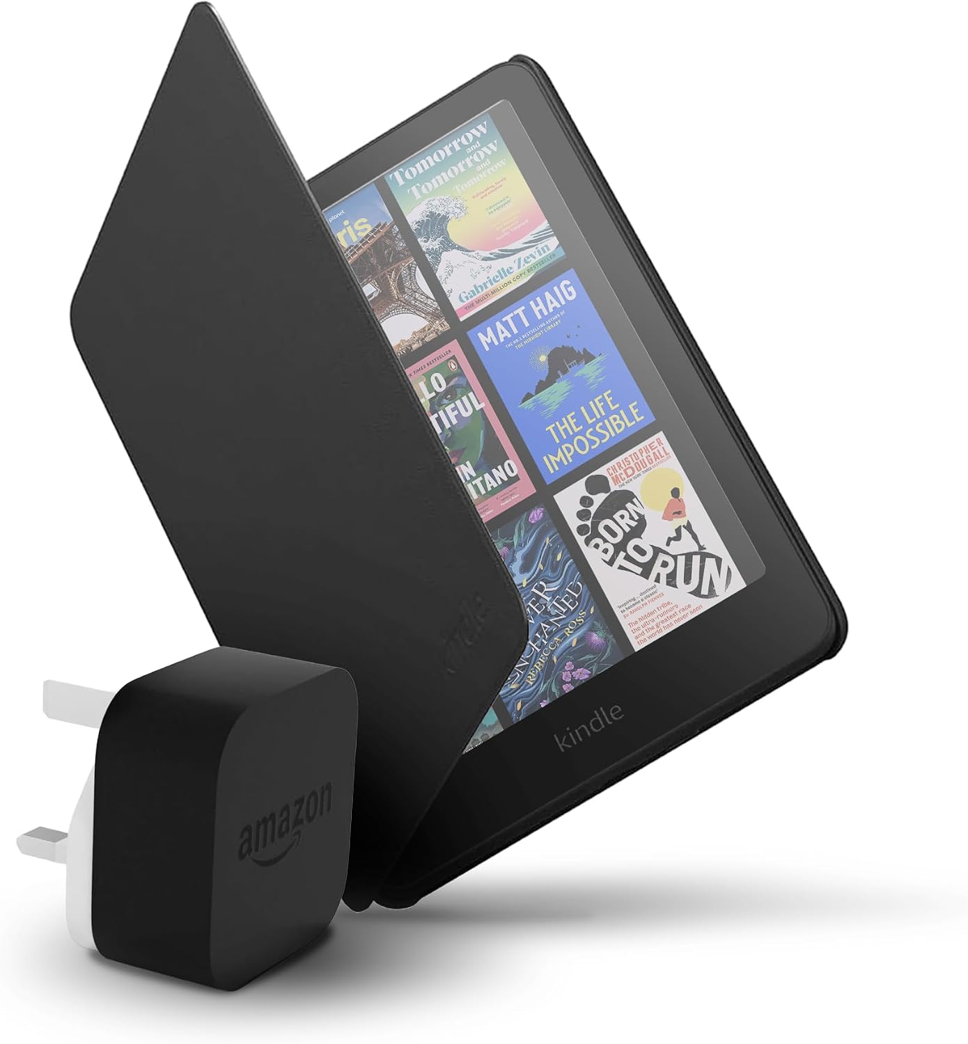 Amazon Kindle Colorsoft 16 GB + Amazon Black Plant based Cover + Amazon Powerfast 9W Power Adapter