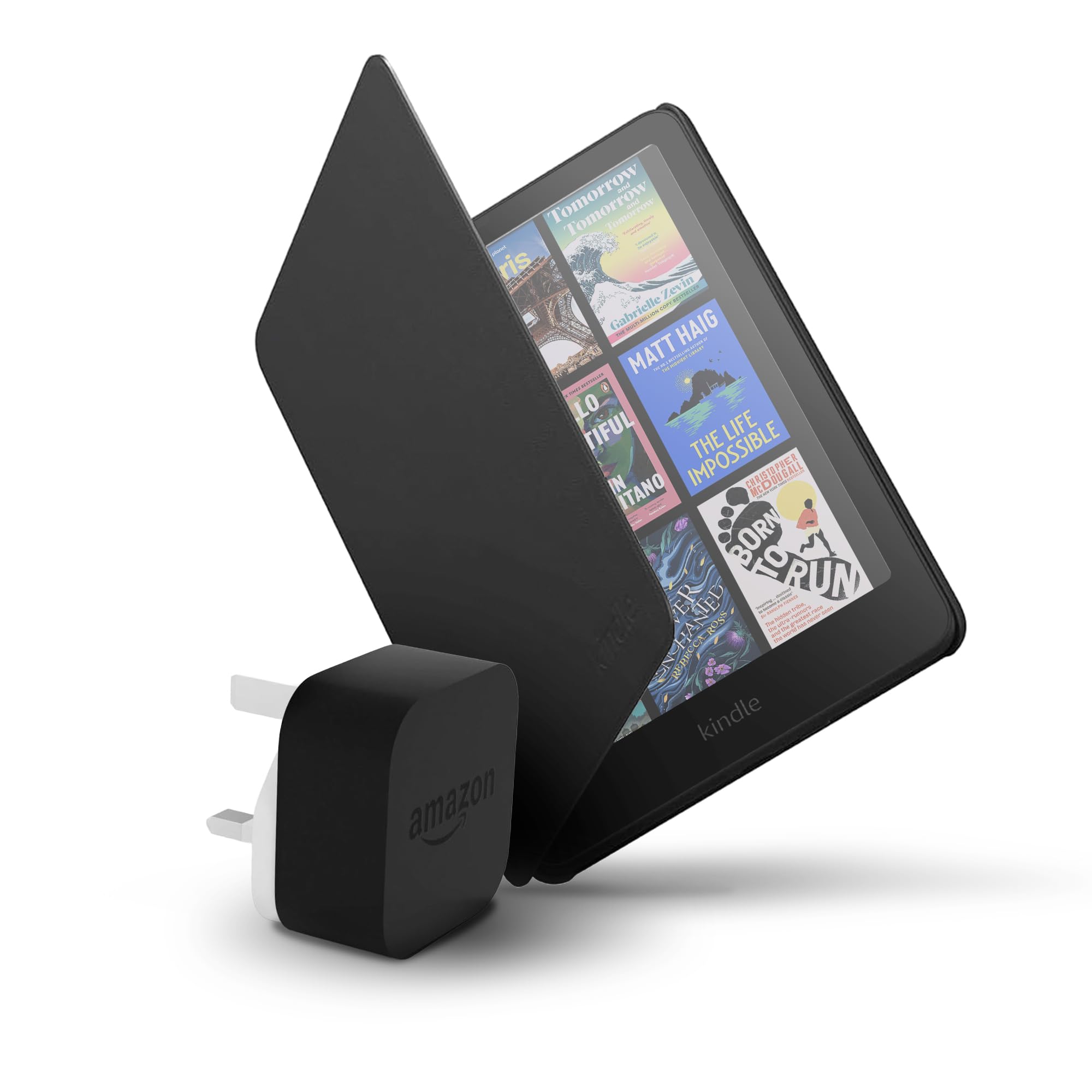 Amazon Kindle Colorsoft 16 GB + Amazon Black Plant based Cover + Amazon Powerfast 9W Power Adapter