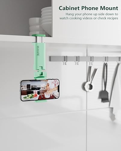 Miniatura 5 de MiiKARE Travel Essentials Soporte para Teléfono de Avión, Soporte Universal para Teléfono Manos Libres para Volar con Rotación de 360 Grados,