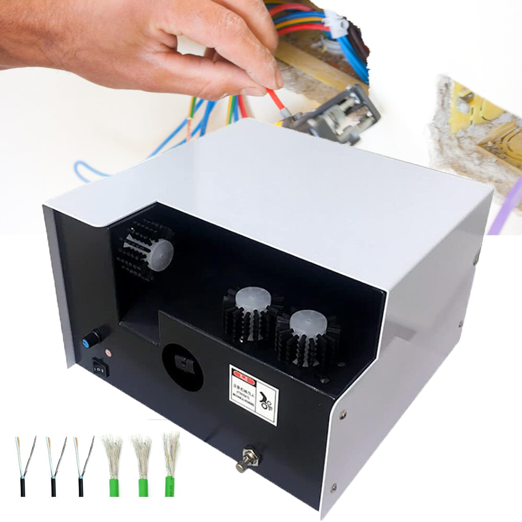 SBCGFY 2 In 1 Cable Twisting Peeling Machine Automatic Wire Stripping Machine 10-60Mm Diameter Cable Twister Peeler Stripper Stripping