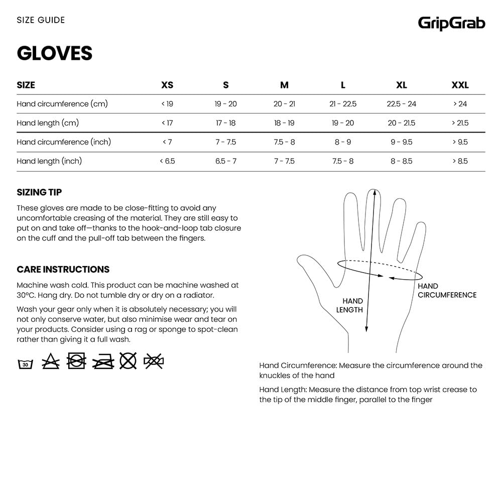GripGrab Guantes de Ciclismo Ride de Verano - Gravel & Road Bike Guantes | Guantes de dedo corto con acolchado contra el entumecimiento, cierre de , palma de microfibra y pulgar de rizo