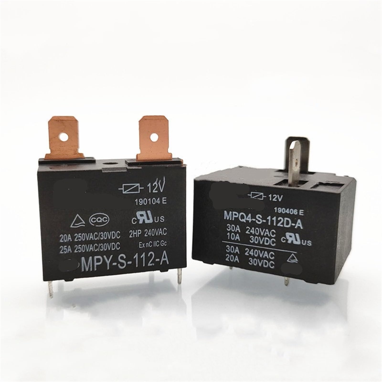 Relais 12v DC12V 25A haute capacité de commutation 250VAC - 2