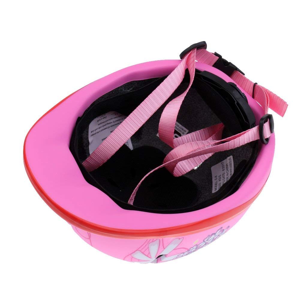 Casque d'équitation pour Enfant réglable Chevaux Sport Équipement de Protection Schnee Rosa