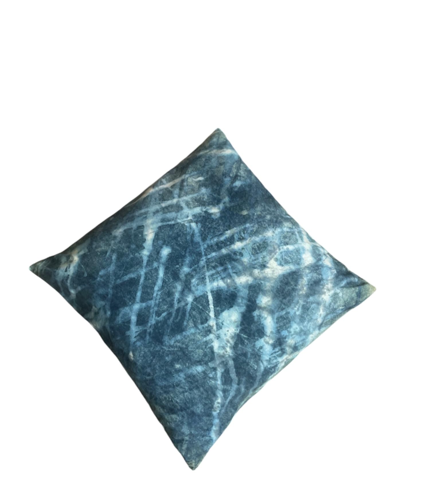 Voice of Source handwoven cotton and naturally indigo dyed pillow cushion cover crafted by Balinese artisans (Multicolor) - Image 4