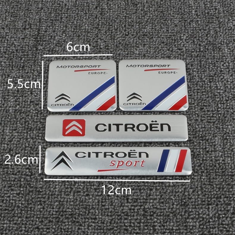 Citroen Ds Abrupt Logo De Coche Para Citroen C1 C2 C3 C4 C4L C5 C5X C6 DS3 DS4 DS LS DS6 Sega Elysee DS5, Emblema Logo Insignia Del Emblema Del Coche Emblema