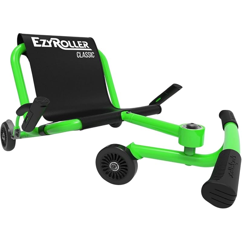 Ezyroller Classic Ride On Toy for Kids Ages 3-12+, Ideal Weight 35-100 lbs Lime Green