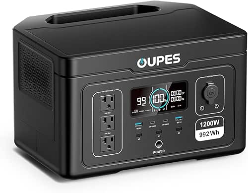 OUPES Exodus 1200 Portable Power Station 1200W, 992Wh Durable LFP