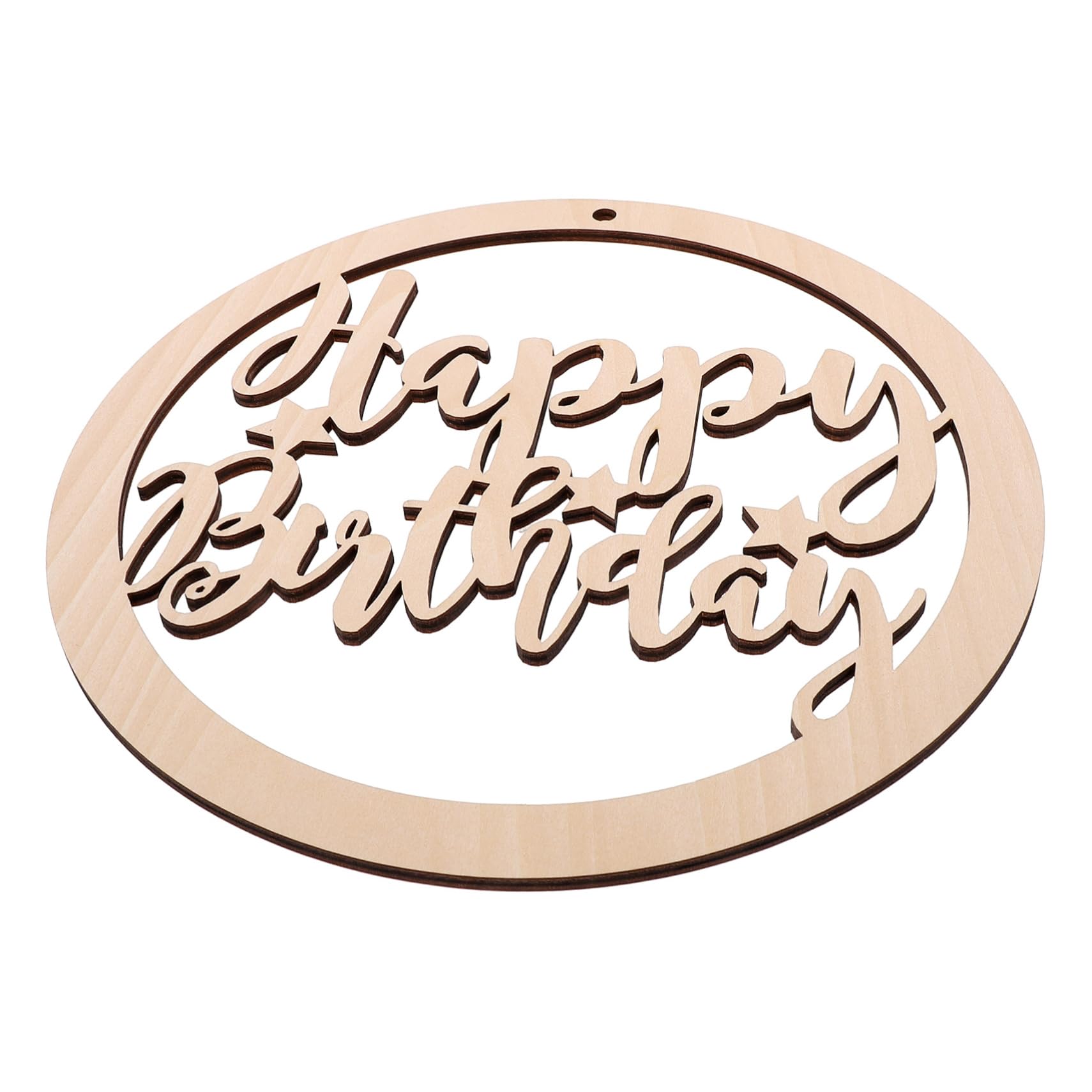 Gogogmee Birthday Scene Layout Plate Adornment Happy Birthday Wooden Letters Decorative Board