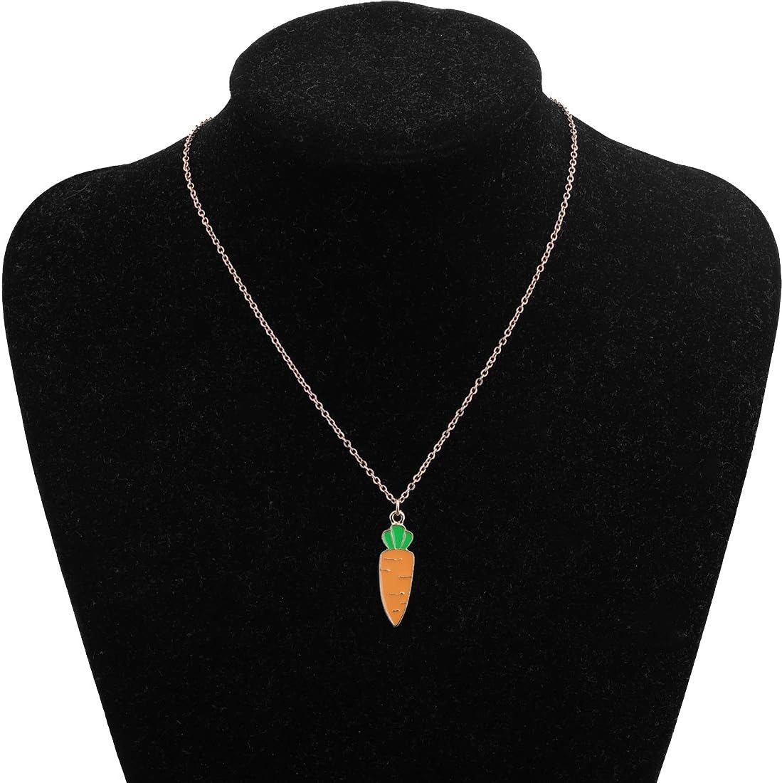 CHOORO Carrot Pendant Necklace Vegan Necklace Jewelry Vegetarian Gift Carrot Lover Gift (Carrot Necklace) - Image 6