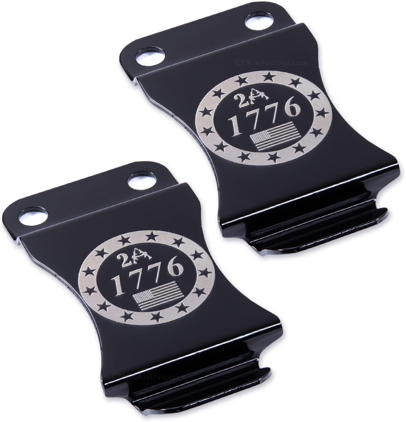 Universal Belt Clips for Holsters & Sheaths – (Inside-The-Waistband/IWB) - (Flush Mount with Mounting Holes) - USA Design