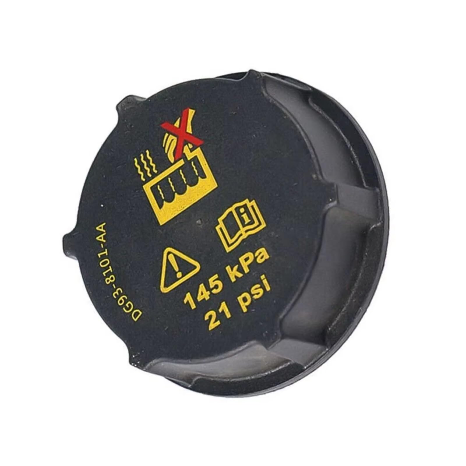Compatible con Ford Fusion 2.5L 2013 2014 2015 2016 Tapa del depósito de expansión del refrigerante del radiador DG93-8101AA