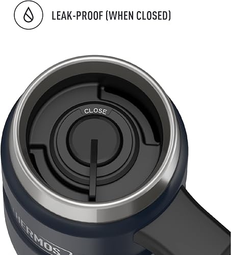 Miniatura 4 de THERMOS Stainless King - Taza de viaje aislada al vacío (16 onzas) y vaso (16 onzas), color azul medianoche