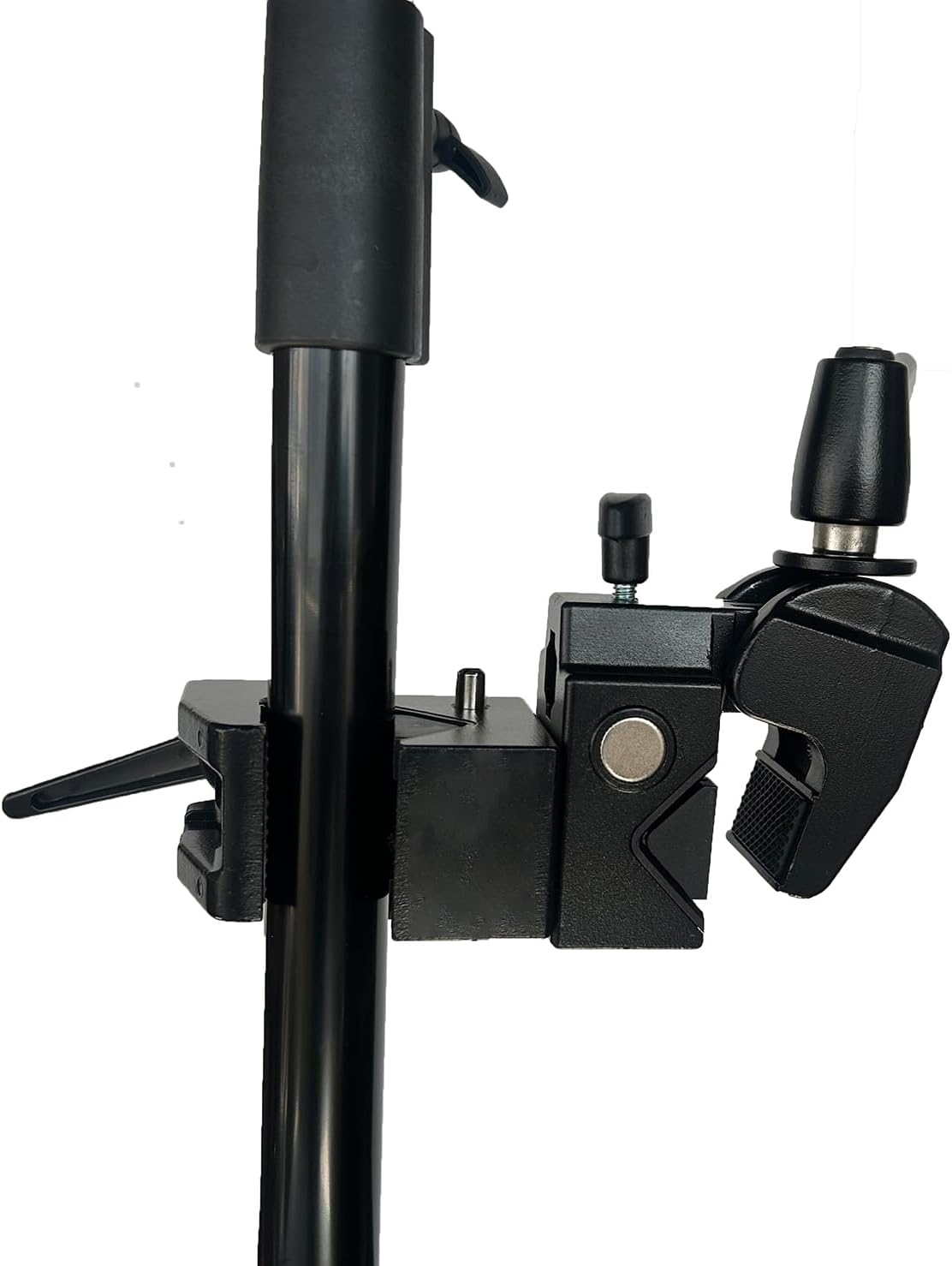 Double Super Clamp with Standard 5/8" Stud for Photo Studio Light Stand,Photo Boom Stand,Cross Bars