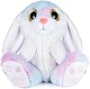 My OLi Stuffed Bunny Toy 20cm Plush Rabbit Toy Floppy Ear Cute Bunny Stuffed Animal Sitting Birthday Gifts for Babies Kids Boys Girls,Rainbow