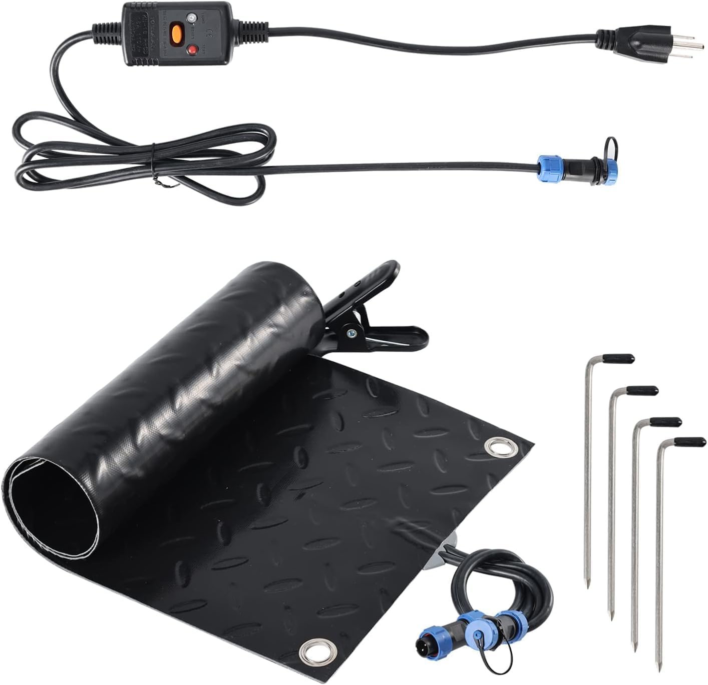 automoris 60inch x 20inch Rubber Snow Melting Walkway Mat with