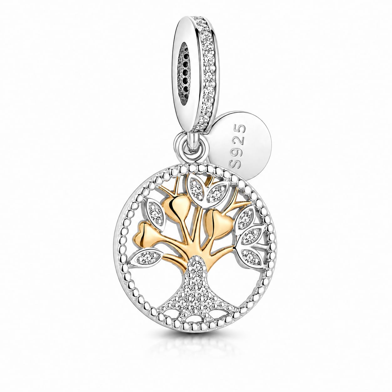 Charm New 2025 Compatibile Tutte Marche Bracciali Collane Albero Vita Portafortuna Argento 925 Ciondoli Compleanno Anniversario Originale Amicizia Mamma Bead Cuore Natale Donna Set