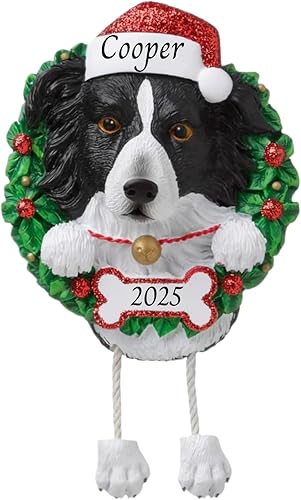 Miniatura 30 de Adornos personalizados para árbol de Navidad 2024 para mascotas – Razas de perros Chihuahua – Adorno personalizado de Feliz Navidad – Recuerdo