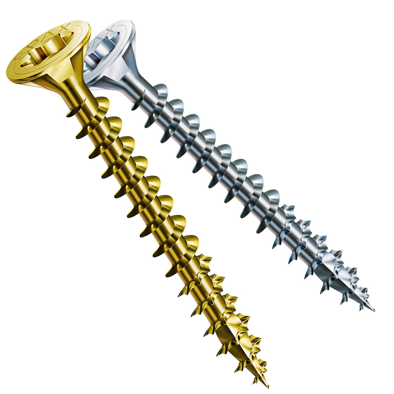 Spax 4CUT 1191010350155 Universal Screw, Countersunk, T-Star Plus, Fully Threaded, Galvanised Blank A2J, 1191010350403