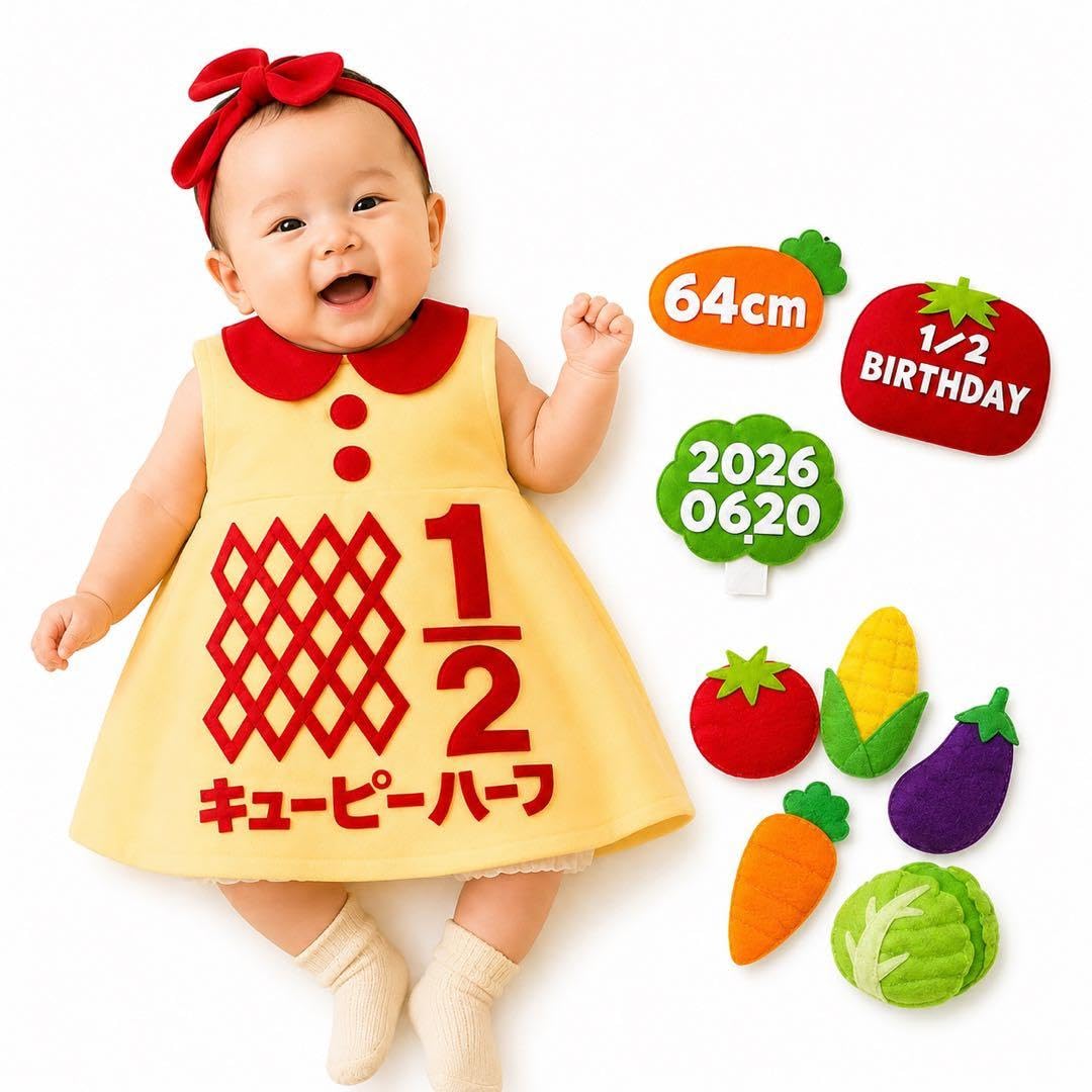 Amazon.co.jp: 【世界に一つ】 キューピーハーフバースデー ハーフ