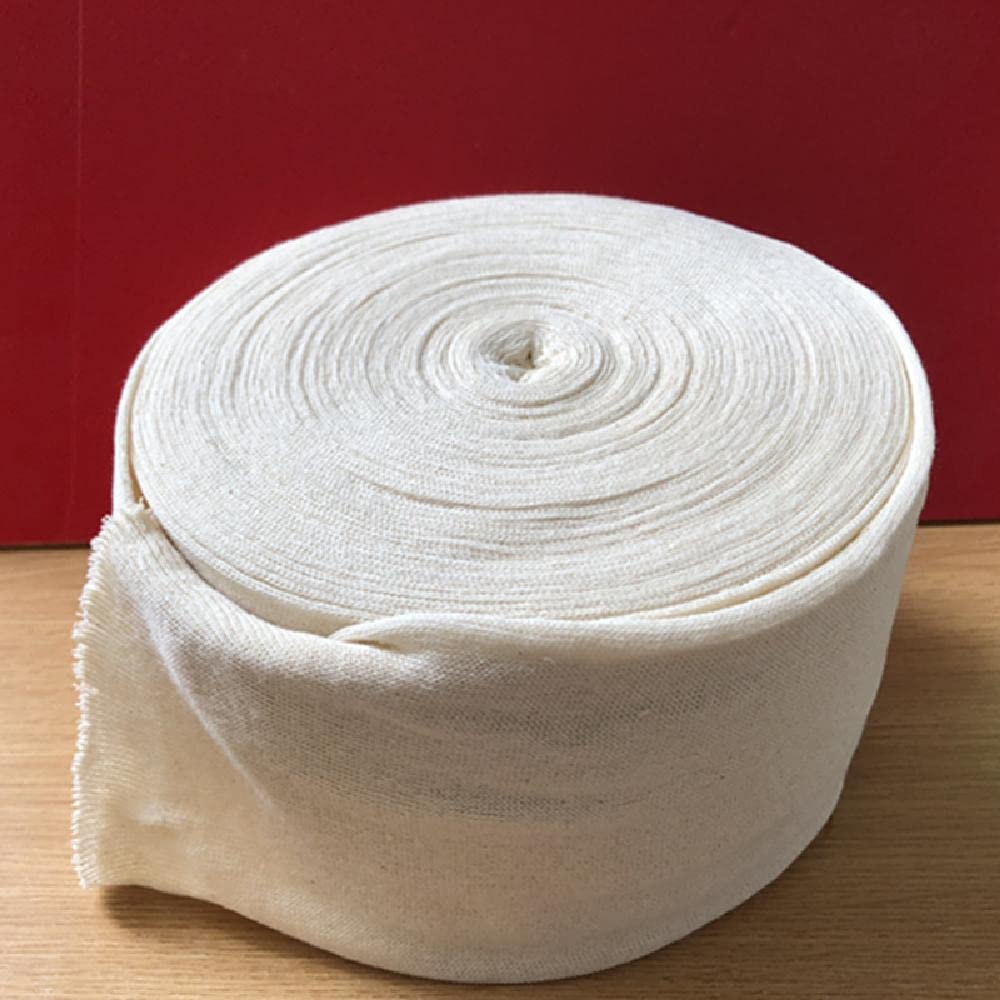 Bendaggio elastico tubolare, aiuto elastico per bendaggio della striscia di kinesiologia, colore naturale (10cm×10m)