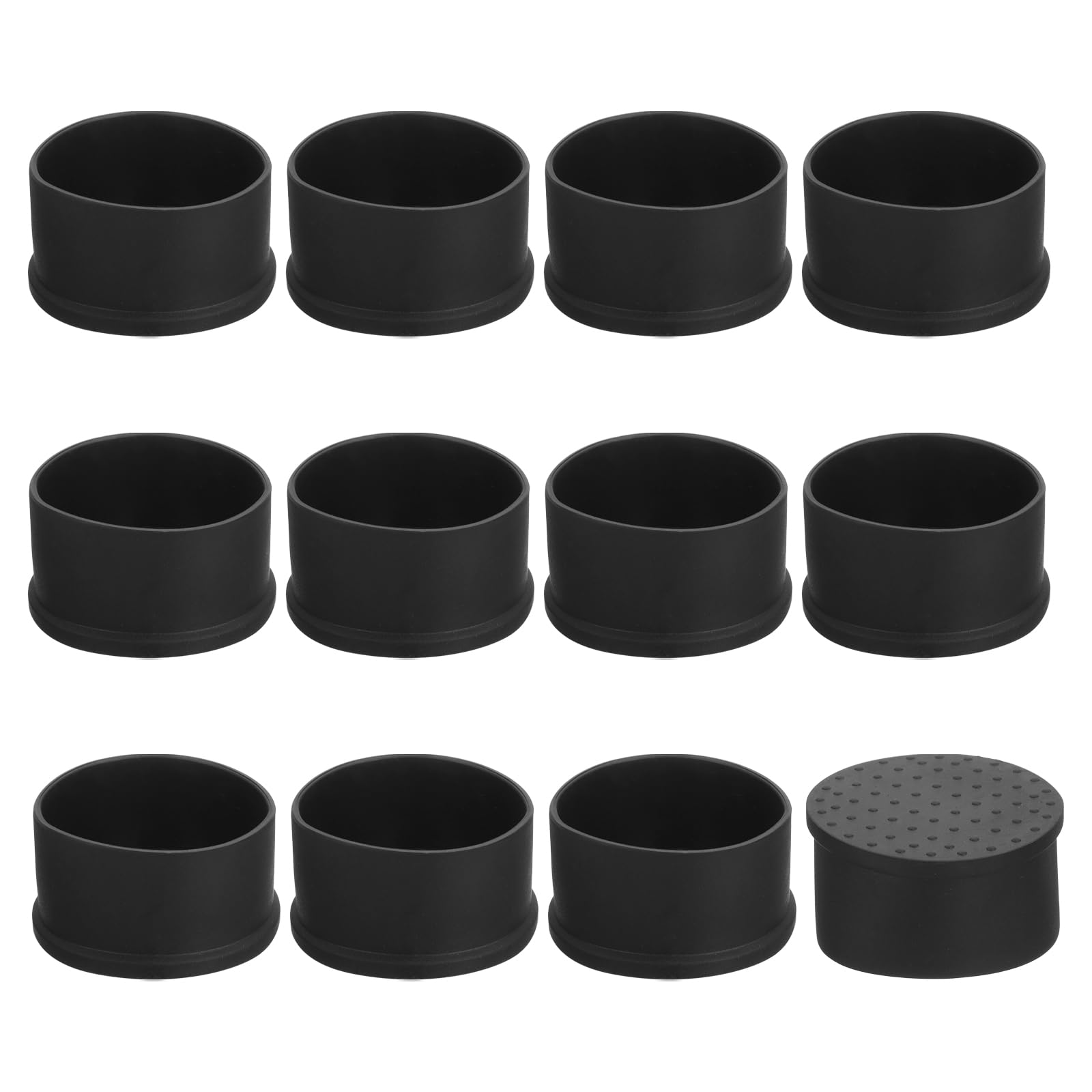 Pieds de chaise usés ? Capuchons antidérapants PVC 50 mm