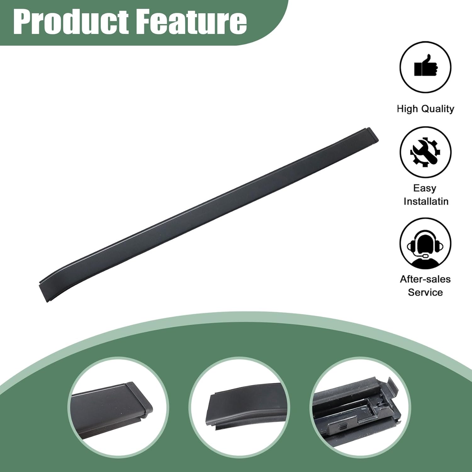 Passenger Side Outer Glass Front Windshield Pillar Molding Compatible with KIA Sorento 2011 2012 2013 2014 2015 Replace 86132-2P010 861322P010