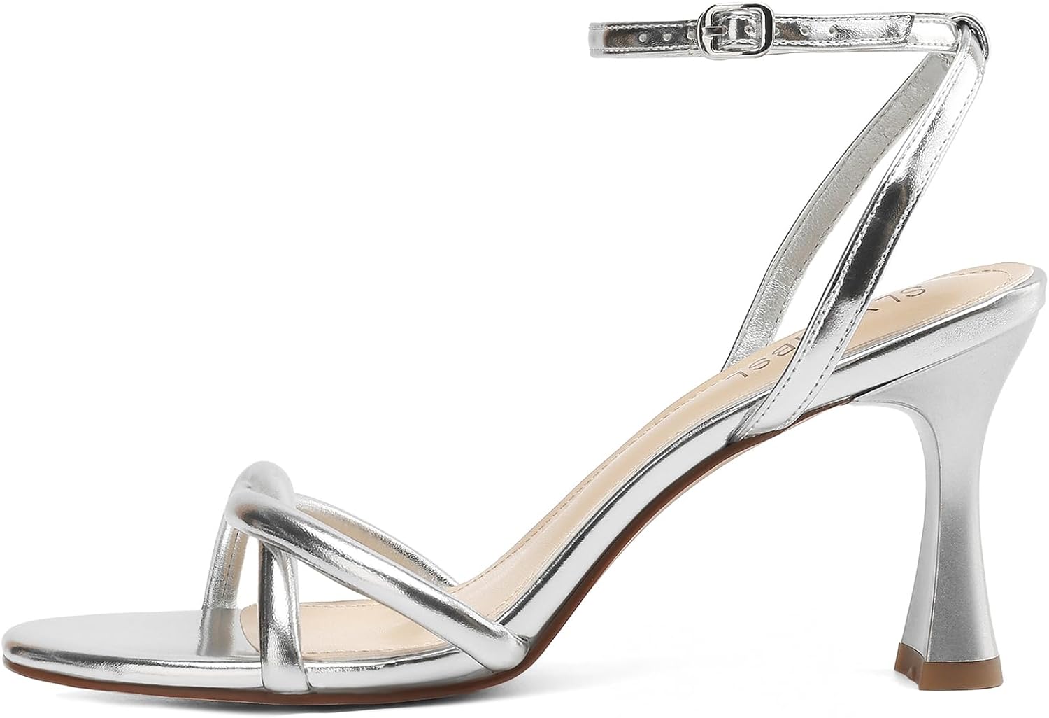 Women's Round Toe Strappy Heels with 3 Inch Chunky Block High Heels for women with Adjustable Ankle Strap Comfortable Heeled Sandals Open Toe Dress Shoes for Wedding Party or Prom - Image 5