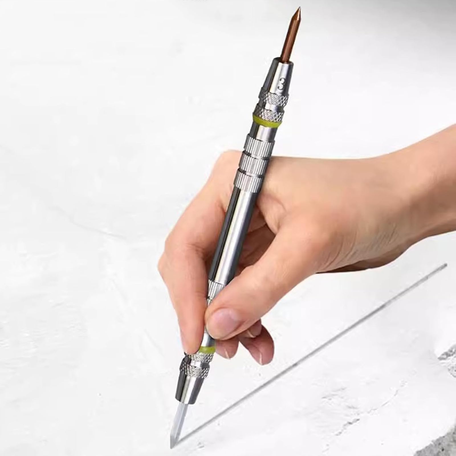 Kit Test Di Durezza Mohs 4 Penne - Scala Da 2 A 9, Design A Doppia Testa, Con Scatola Portaoggetti E Accessori