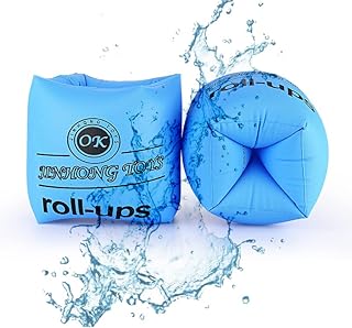 Inflatable Swimming Armbands, Arm Bands for Children,Adults Thickened Swimming Arm Floats Pool Arm Floats Pool Arm Bands for Kids Swimming, for Boys Girls Swim Training