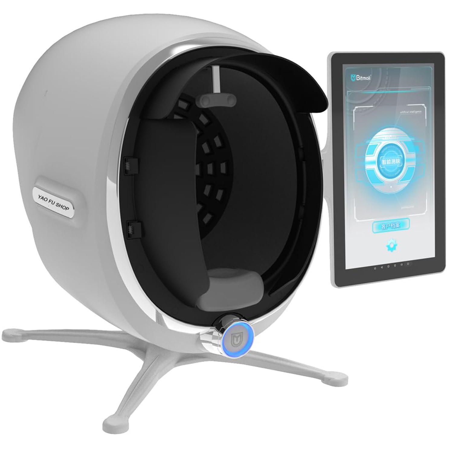 RETRIN High-Definition Professional Skin Analyzer Machine, 13.3/21.5 Inch HD Display, 8 Spectral Imaging Technology, Fast 15S Full Face Detection for Commercial Beauty Salon & SPA Use 13.3in-White