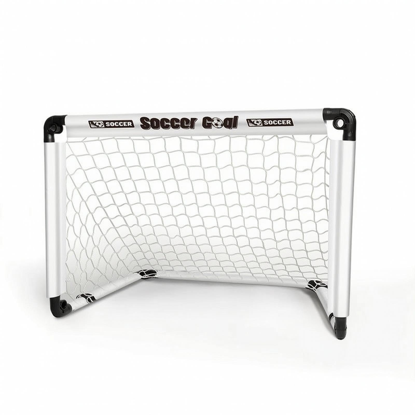 Foldable Soccer Goal Compact Portable Soccer Goal Lightweight Athletic Gear for Kids, Adolescents, Training, Backyard, Outdoor L B White-image-35