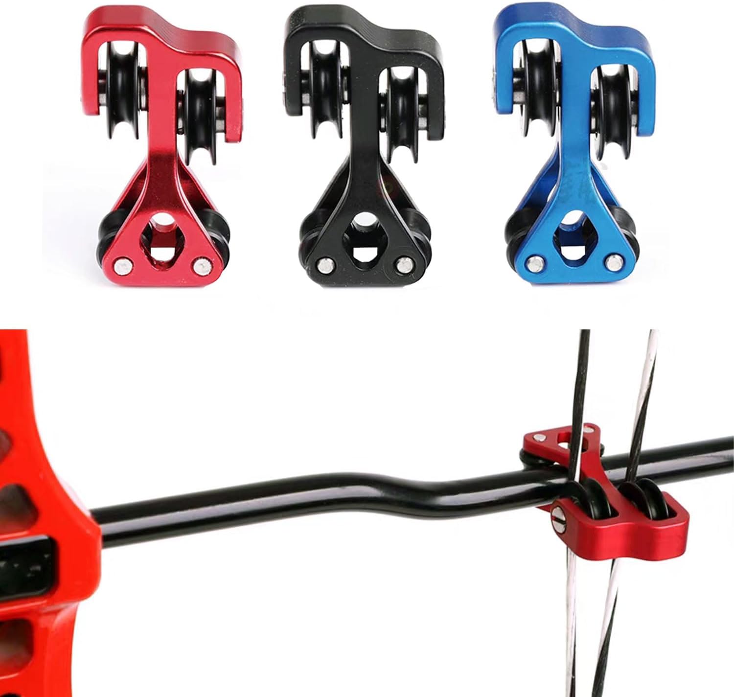FUNTRESS Aluminum Compound Bow Cable Slide Bow String Splitter Roller Glide