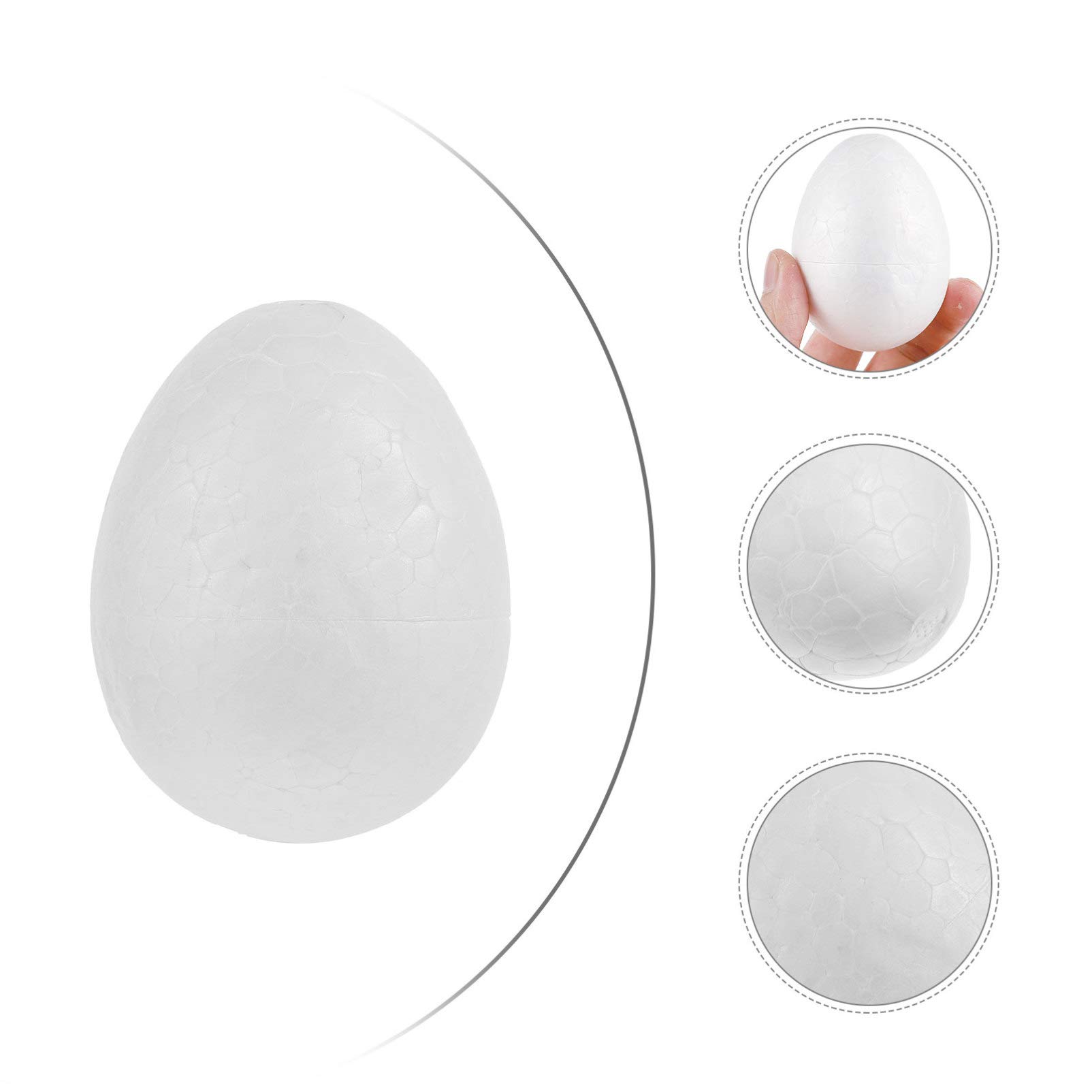 50 Stück Styroporeier 4 Cm – Weiß, Für DIY Ostereier, Basteln, Deko & Kinderparty