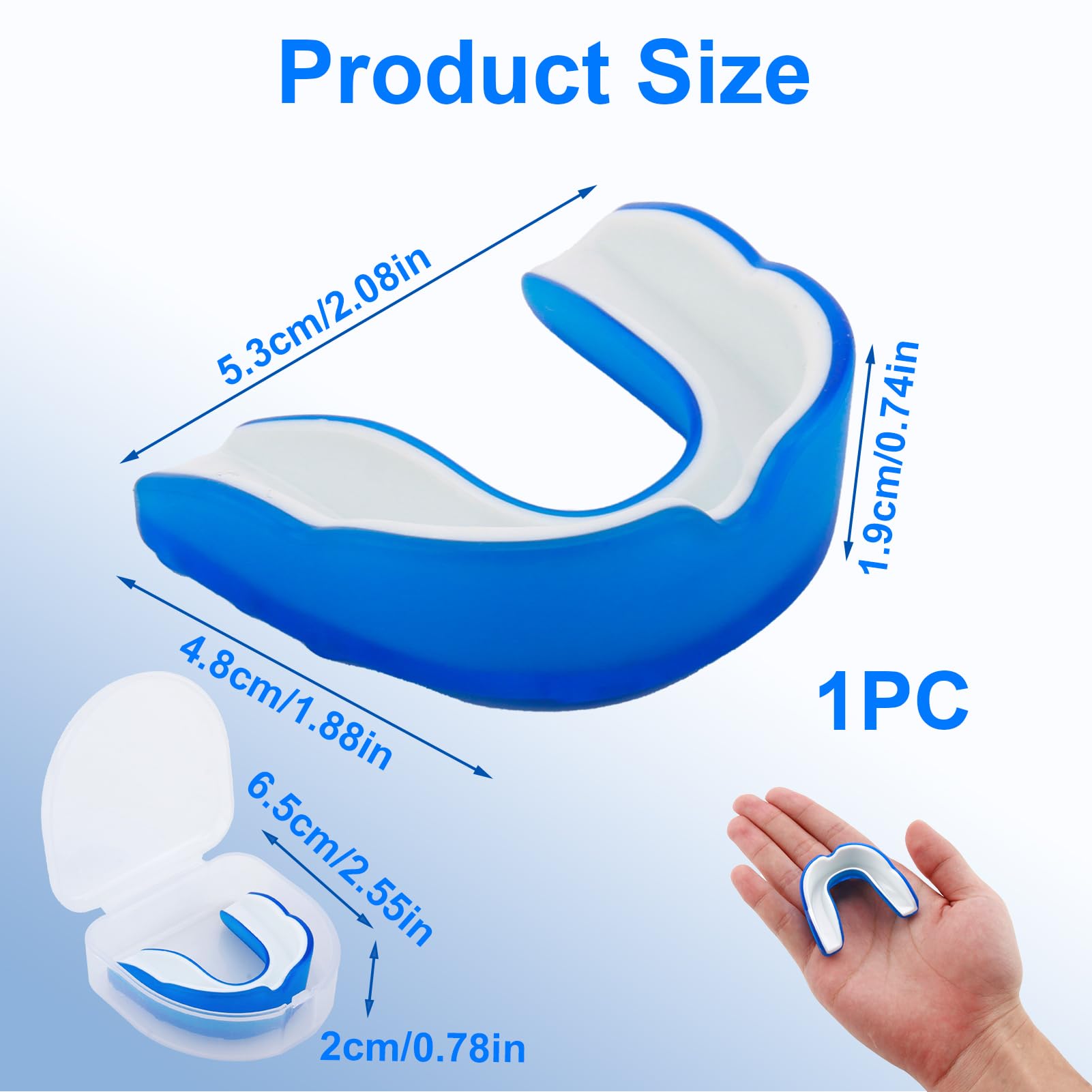 Protège-Dents en Silicone Moulable pour Boxe et Sports de Contact, Confortable pour Hommes et Femmes, Protection Maximale pour Rugby, MMA, Boxe, Football Américain (1)