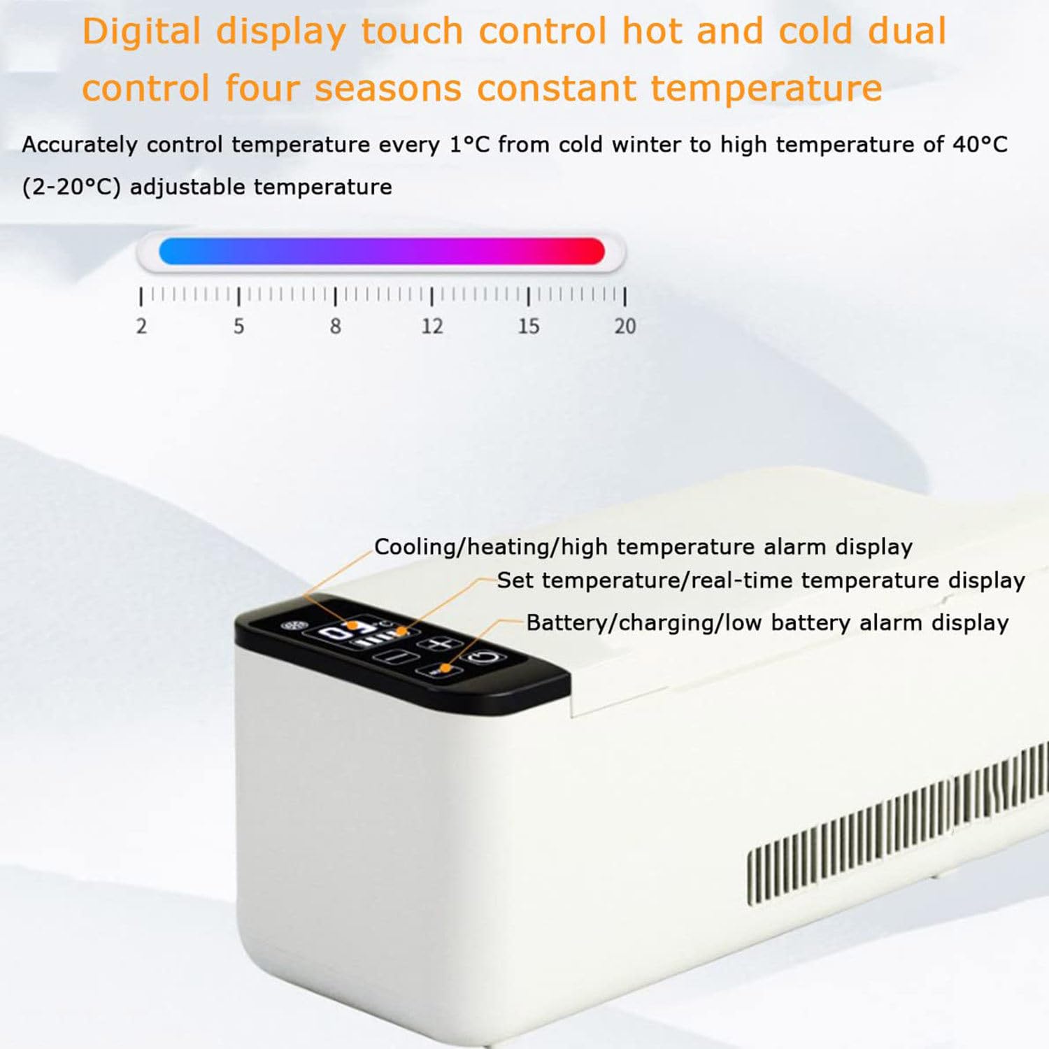 Refrigerador de insulina – Caja de almacenamiento médico portátil para transporte seguro de medicamentos, mantiene 2-8 ℃ para viajes y uso doméstico