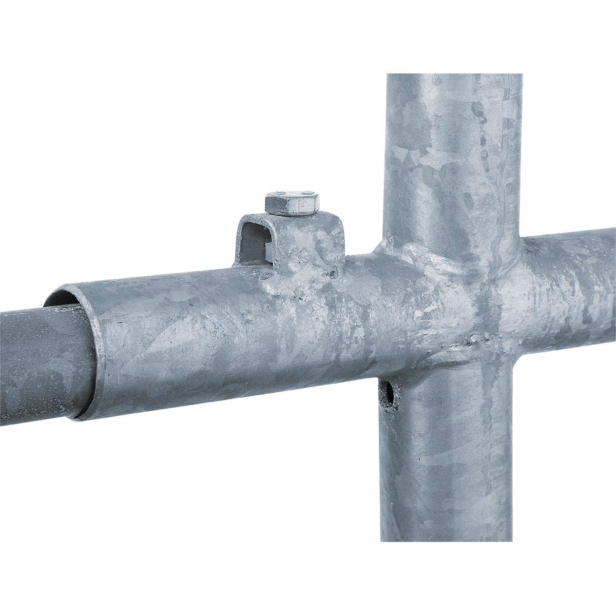 Agrarzone Cancello per pascolo zincato 110 cm regolabile 1m - 1,7m | Cancello con set di montaggio | Cancello elettrificabile per l'accesso sicuro al pascolo | Cancello per recinzioni elettrificate