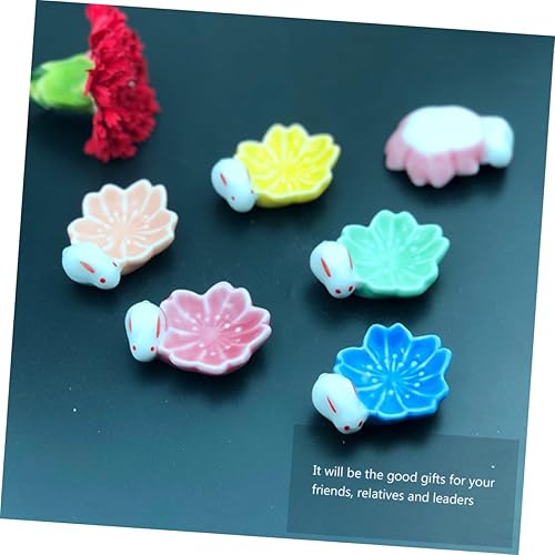 Miniatura 4 de Mikinona 5 uds. Cerámica flor de cerezo palillos resto palillos japoneses titular soporte soporte flor cerezo estante estilo japonés s