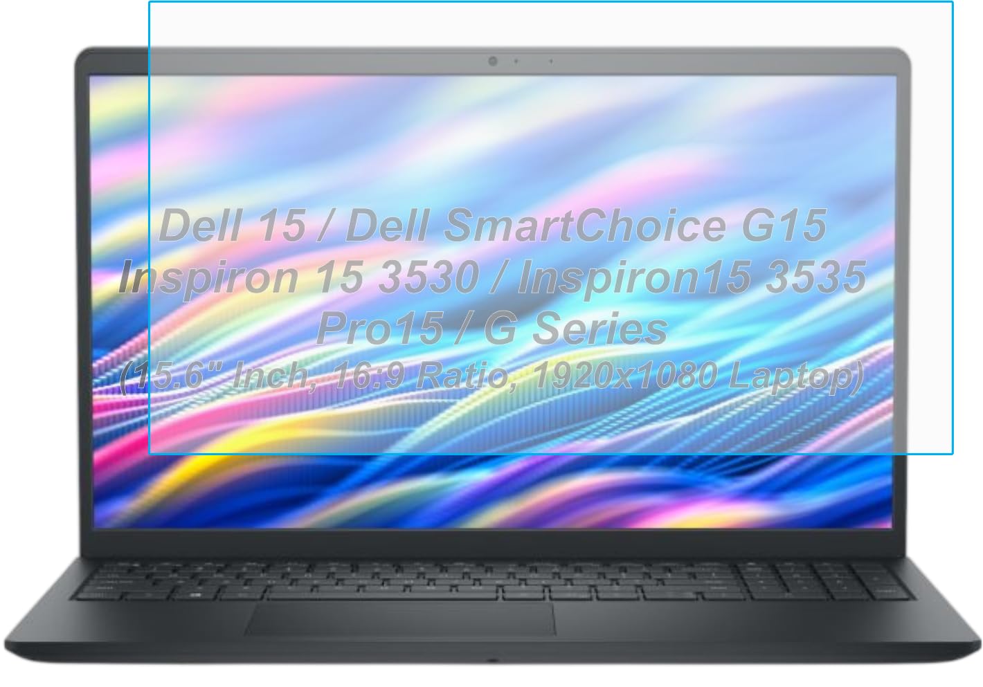 TELTREK ScreenGuard Compatible With Dell 15 / Dell SmartChoice G15 / Inspiron 15 3530 / Inspiron15 3535 / Pro15 / G Series (15.6" Inch, 16:9 Ratio, 1920x1080 Laptop) Not a Tempered Glass,