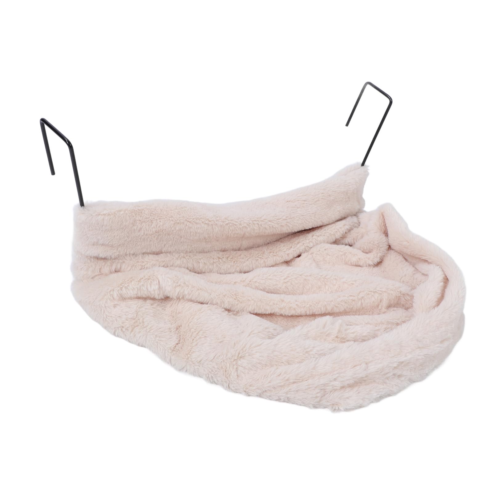 Tnfeeon Cuccia Sospesa per Animali Domestici in Stile Amaca, Culla Accogliente in Peluche per Gatti e Cuccioli, Cuccia Termosifone per Interni per Animali di Piccola Taglia (Beige)