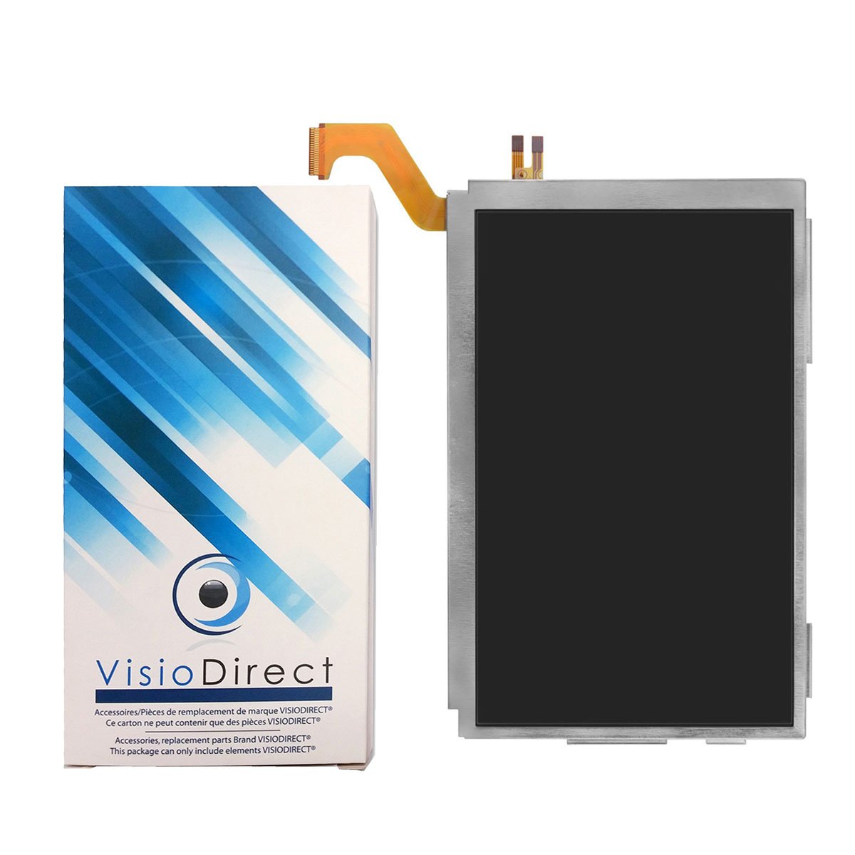 Visiodirect® Ecran Complet Haut SUPERIEUR pour Nintendo 3DS XL vitre Verre LCD