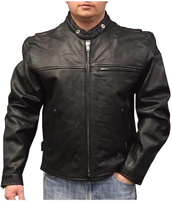 cowhide biker jacket