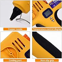 Vista 6 de Pistola de pegamento caliente profesional de tamaño completo de 500 vatios de alta temperatura, industrial, resistente, pistola de pegamento